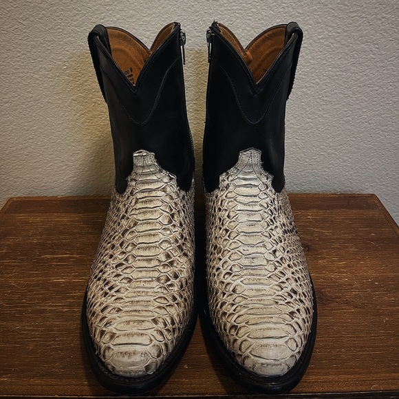 Men’s Python Western Zip Boots - Picture 3 of 5